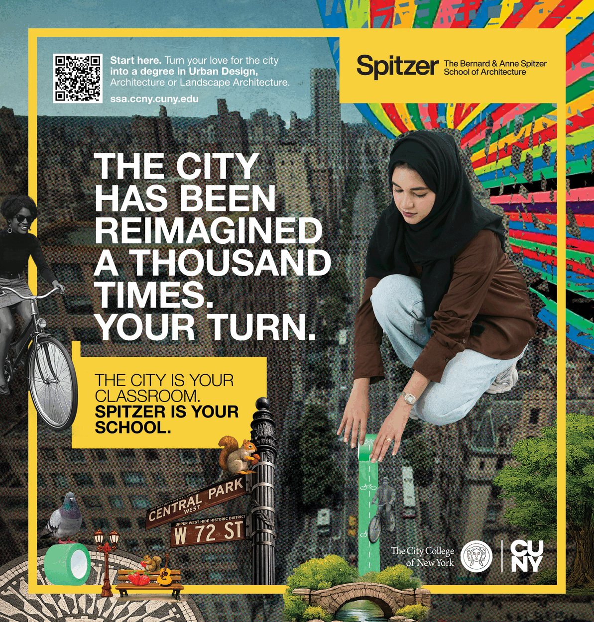 Spitzer poster: The city has been reimagined a thousand times. Your turn.